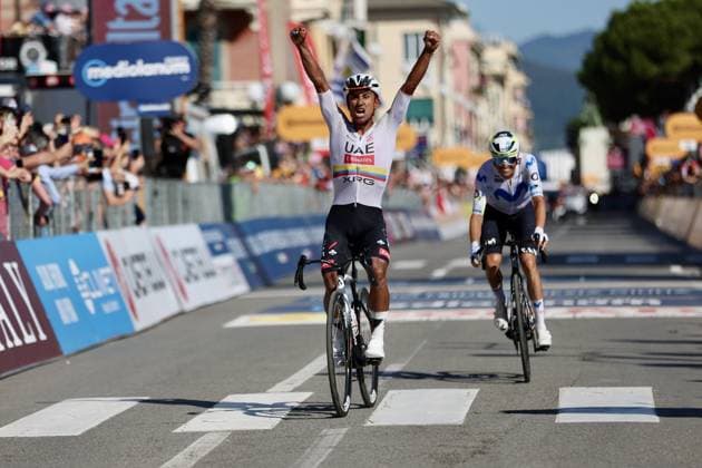 IPA84903693 - Giro d Italia, Stage 11, Chiavari, in the photo: stage winner Jhonatan Narvaez  Copyright: xGabrielexSiri IPAxSportx xx 84903693
