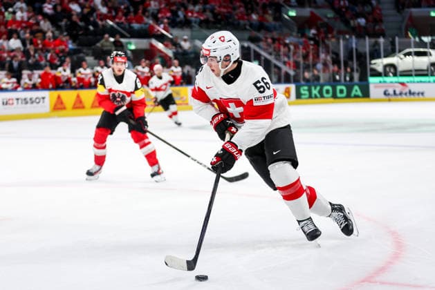 Ice hockey, Eishockey - IIHF WC 2026 ZURICH,SWITZERLAND,20.MAY.26 - ICE HOCKEY - IIHF Ice Hockey World Championship, WM, Weltmeisterschaft 2026, group stage, Austria vs Switzerland. Image shows Tim Berni (SUI).  GEPAxpictures xMaticxKlansek