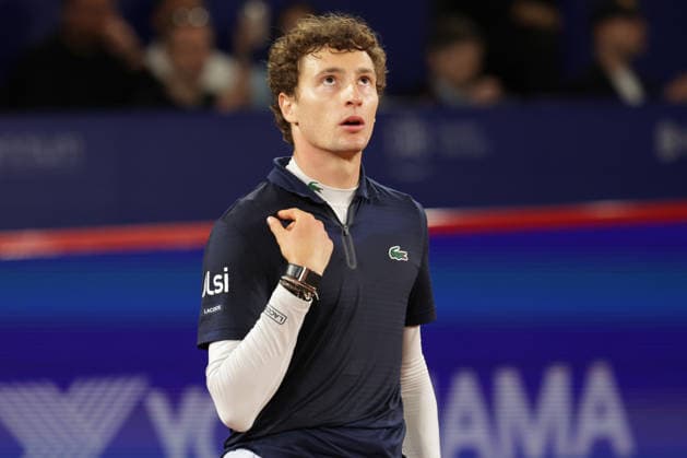 2026 05 20, xFSx, Bitpanda Open Hamburg ATP500, Round of 16, Mens Tennis Tournament in Hamburg , Am Rothembaum in Hamburg , Ugo Humbert FRA makes a cross after the victory against Karen Khachanov Copyright: HMBxMedia FernandoxSoares
