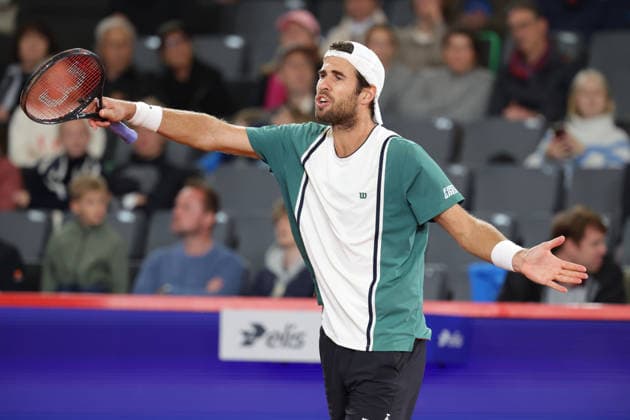 2026 05 20, xFSx, Bitpanda Open Hamburg ATP500, round of 16, mens tennis tournament in Hamburg , Am Rothembaum in Hamburg , Karen Khachanov disappointed, looking disappointed, dissapointed, sad, frustrated, frustrated, frustrated Copyright: HMBxMedia FernandoxSoares