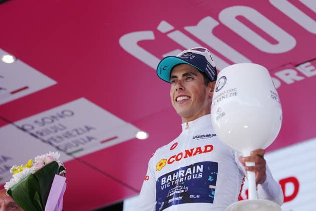 Portugal™s Afonso Oliveira Eulalio of Bahrain Victorious during Stage 11 of the Giro d™Italia from Porcari to Chiavari, Italy, Wednesday May 20, 2026.  Copyright: xMassimoxPaolone LaPressex