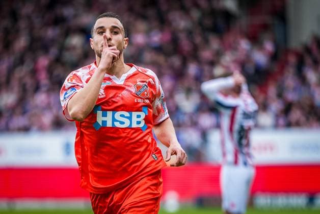 TILBURG , 20-05-2026 , Koning Willem II Stadium , season 2025 2026 , Dutch Keuken Kampioen Divisie football , First leg of the Keuken Kampioen Play-Offs final , match between Willem II and FC Volendam , picture shows FC Volendam player Bilal Ould-Chikh Willem II - Volendam (play off)  x203842838x Copyright: