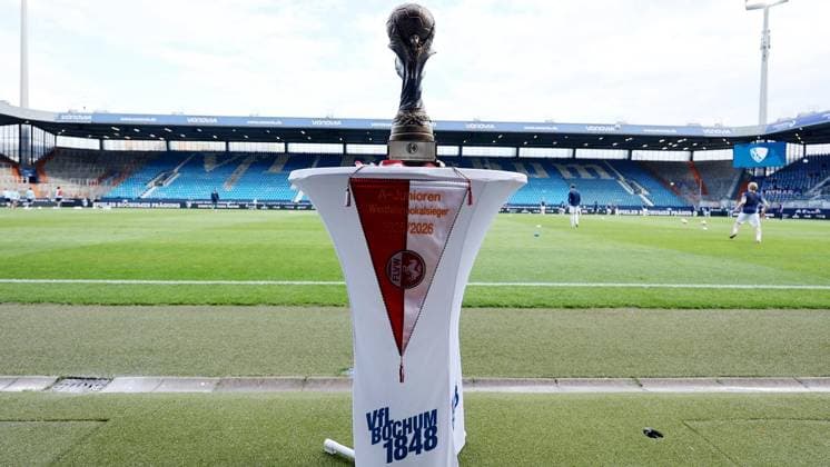 Final U19 Westfalenpokal VfL Bochum FC Schalke 04 FOR EDITORIAL PURPOSES ONLY p The Westfalenpopkal before the U19 Westfalenpokal final between VfL Bochum and FC Schalke 04 on May 20, 2026 at the Vonovia Ruhrstadion in Bochum Germany North Rhine-Westphalia Bochum Copyright ChristofxKöpsel Copyright: ChristofxKöpsel doc85xieoxvthh1f4b5dayf ,EDITORIAL USE ONLY Copyright: ChristofxKöpsel