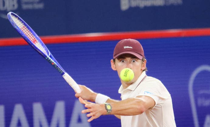 Bitpanada Hamburg Open, ATP, Tennis Herren 500, Achtelfinale: Alex de Minaur (Australien). *** Bitpanada Hamburg Open, ATP 500, round of 16 Alex de Minaur Australia