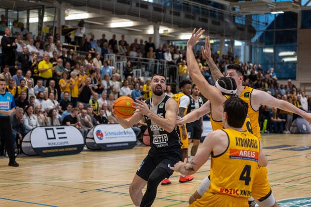 Basketball, 2. BBL, promotion play-off, Bozic Estriche Knights Kirchheim - Gießen 46ers