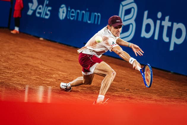 Tennis Men bitpanda Hamburg Open ATP 500 Alejandro Davidovich Fokina ESP vs Alex De Minaur AUS 20 05 2026 Alex De Minaur Backhand Hamburg Tennisstadion am Rothenbaum Hamburg Germany