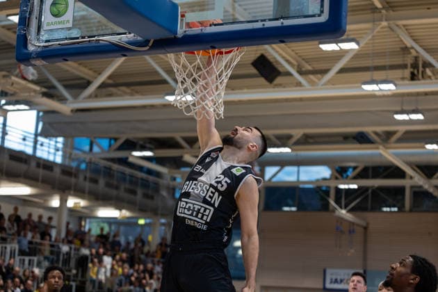 Viktor Kovacevic Giessen 46ers, 25 GER, Bozic Estriche Knights Kirchheim vs Giessen 46ers, BARMER 2 Basketball Bundesliga, Playoffs Semifinal Game 1, Season 2025 2026, 20 05 2026 GER, Bozic Estriche Knights Kirchheim vs Giessen 46ers, BARMER 2 Basketball Bundesliga, Playoffs Semifinal Game 1, Season 2025 2026, 20 05 2026 Goeppingen Copyright: xEibner-Pressefoto NinaxSanderx EP_NSR