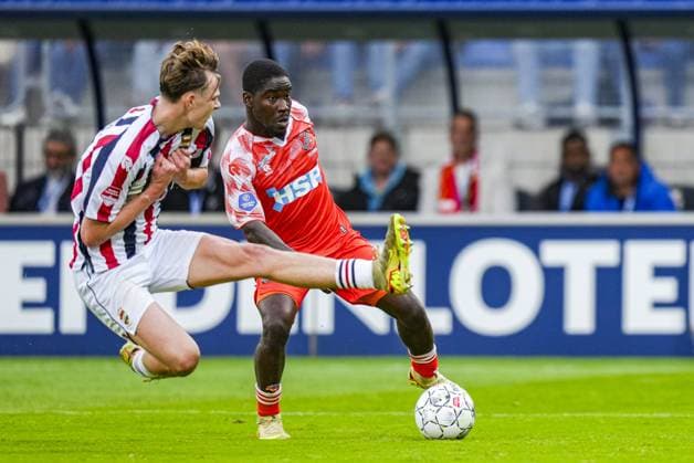 TILBURG , 20-05-2026 , Koning Willem II Stadium , season 2025 2026 , Dutch Keuken Kampioen Divisie football , First leg of the Keuken Kampioen Play-Offs final , match between Willem II and FC Volendam , picture shows FC Volendam player Yannick Leliendal Willem II - Volendam (play off)  x203844030x Copyright: