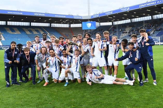 Soccer U19 Westfalenpokal Final VfL Bochum FC Schalke 04 on 20 05 2026 at the Vonovia Ruhrstadion in Bochum Winner U19 Westfalenpokal Team FC Schalke 04 xRx