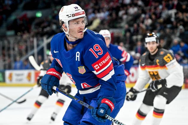 ZURICH, SWITZERLAND MAY 20 Matthew Tkachuk of the United States in action during the 2026 IIHF Ice Hockey World Championship Switzerland game between USA and Germany at Swiss Life Arena on May 20, 2026 in Zurich, Zurich Zurich Swiss Life Arena Zurich Switzerland Copyright: xJustPictures.ch AndreaxBrancax jp-en-EuSpIm-JP7_ANB_USA_Ger_20052026_7960