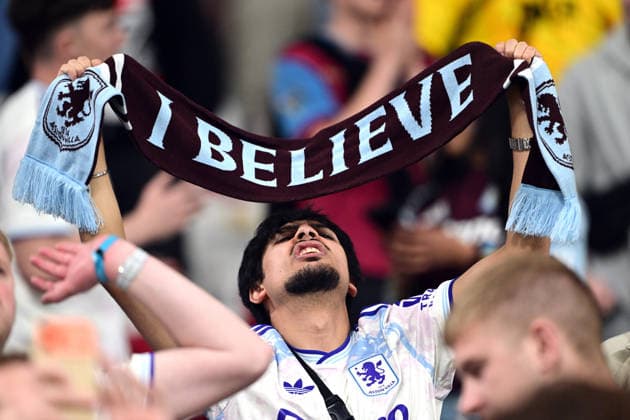 Ahead of UEFA Europa League final - Freiburg v Aston Villa ISTANBUL, TURKIYE - MAY 20: Aston Villa supporters cheer for their team ahead of the UEFA Europa League final match between Freiburg and Aston Villa at Besiktas Park in Istanbul, Turkiye, on May 20, 2026. Serhat Cagdas Anadolu Istanbul Turkey. Editorial use only. Please get in touch for any other usage.  Copyright: x2026xAnadoluxSerhatxCagdasx
