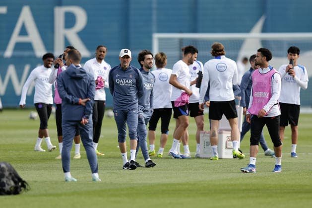 Coach, Trainer Luis Enrique Paris Saint Germain and Team Paris Saint Germain during the club™s Media Day ahead of the UEFA Champions League Final at the PSG Campus in Poissy on Wednesday, May 20, 2026 Copyright: AntonioxBorga