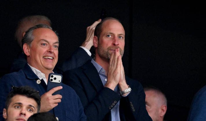 FOOTBALL EUROPA LEAGUE SEASON 2025 2026 Final in Istanbul 20 05 2026 SC Freiburg Aston Villa Prince William of Wales at the VIP stand at Besiktas Park Stadium