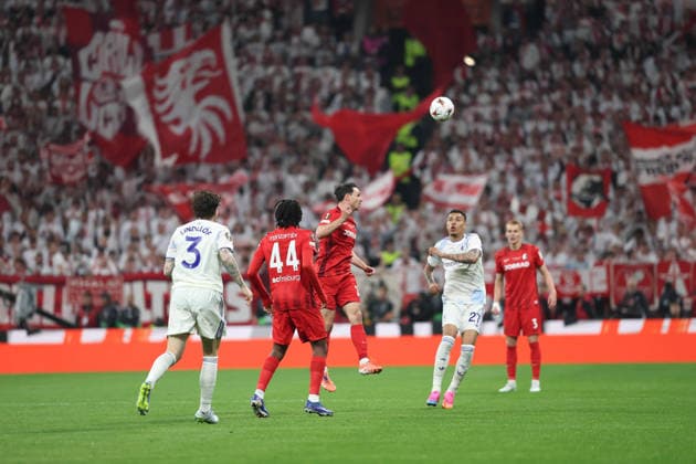 May 20, 2026, Istanbul, Besiktas, ToÂ¼rkiye: Douglas Luiz of Aston Villa During the football match between Aston Villa vs Freiburg valid for the UEFA Europa League Final, on 20 05 2026 at the Vodafone Arena stadium in Istanbul Istanbul Türkiye - ZUMAs236 20260520_aap_s236_031 Copyright: xFabioxSassox