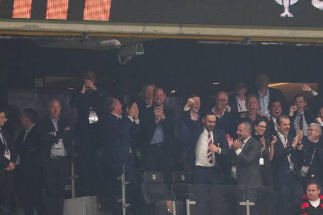 Freiburg v Aston Villa - UEFA Europa League final ISTANBUL, TURKIYE - MAY 20: Prince William of Wales (C) celebrates Aston Villa s goal during the UEFA Europa League final match between Freiburg and Aston Villa at Besiktas Park in Istanbul, Turkiye, on May 20, 2026. Hakan Akgun Anadolu Istanbul Turkey. Editorial use only. Please get in touch for any other usage.  Copyright: x2026xAnadoluxHakanxAkgunx