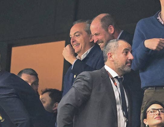 Freiburg v Aston Villa, UEFA Europa Cup Final , Tupras Stadium, Istanbul, Turkey, - 20 May 2026 William, Prince of Wales celebrates Aston Villas goal. Istanbul Tupras Stadium Besiktas Turkey, UK NEWSPAPERS OUT Copyright: xMarkxEnfieldx