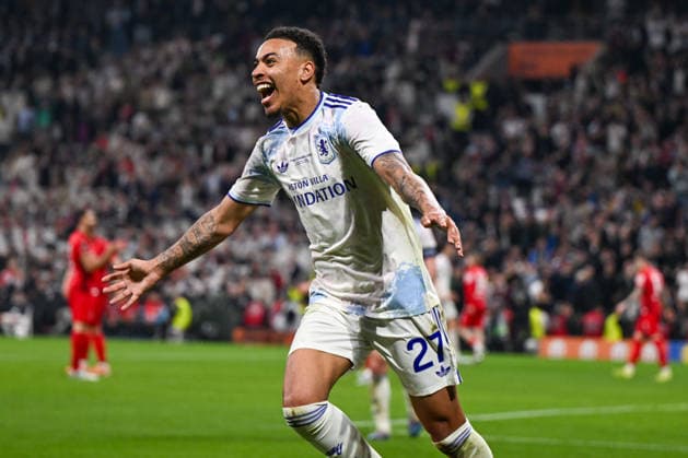 IPA84912237 - Happiness of Morgan Rogers (Aston Villa F.C.) after scores a goal during the UEFA Europe League 2026 final between S.C. Freiburg vs. Aston Villa F.C. on 20th May 2026 at the Tupras Stadium, Istanbul, Turkey  Copyright: xVincenzoxOrlando IPAxSportx xx 84912237