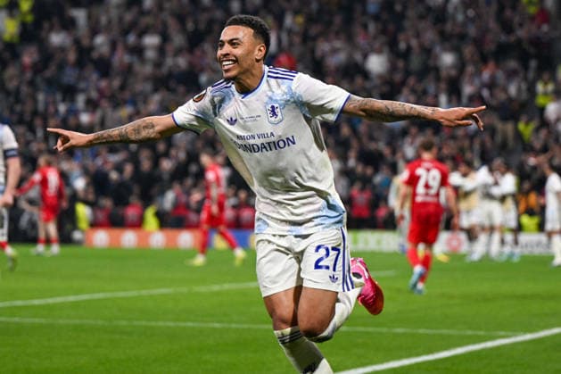 FOOTBALL - UEFA Europa League - Final - SC Freiburg vs Aston Villa FC Photo by IPA ABACAPRESS.COM84912239 - Happiness of Morgan Rogers (Aston Villa F.C.) after scores a goal during the UEFA Europe League 2026 final between S.C. Freiburg vs. Aston Villa F.C. on 20th May 2026 at the Tupras Stadium, Istanbul, Turkey Istanbul Turkey  Copyright: xIPAxSport ABACAx