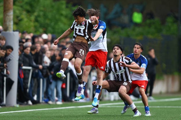 2 Kilian Machado Hamburger SV U19 , 26 Marces Amaniampong FC St Pauli U19 Football I Juniors I Lotto Cup I Season 2025 2026 I Semi-final I Hamburger SV U19 FC St Pauli U19 I 20 05 2026 I Alexander Otto Academy