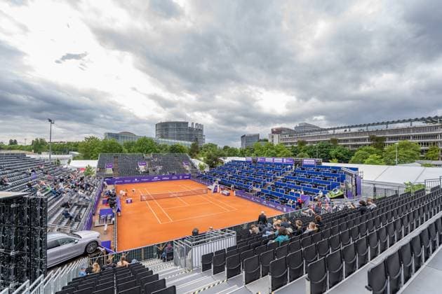 Tennis, Internationaux de Strasbourg WTA 500, Strasbourg Tennis Club, France, Center Court Tennis WTA 500 Internationaux de Strasbourg Copyright: xspeedshotx xRalfxJustx