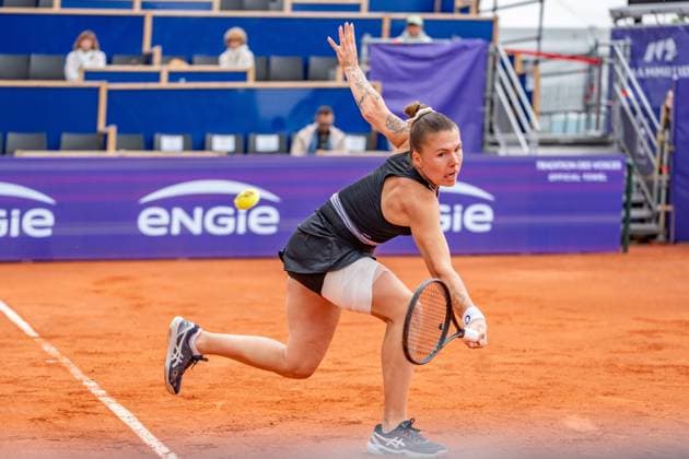 Tennis, Internationaux de Strasbourg WTA 500, Strasbourg Tennis Club, France, Oleksandra Oliynykova UKR Tennis WTA 500 Internationaux de Strasbourg Copyright: xspeedshotx xRalfxJustx