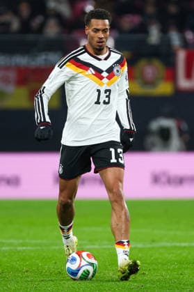UEFA European Qualifiers - WM Qualifikation - 25 26 - Deutschland - Slowakei am 17.11.2025 in der Red Bull Arena in Leipzig Felix Nmecha (Deutschland 13) am Ball *** UEFA European Qualifiers World Cup Qualifiers 25 26 Germany Slovakia on 17 11 2025 at the Red Bull Arena in Leipzig Felix Nmecha Germany 13 on the ball MH