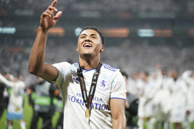 ISTANBUL, TURKEY - MAY 20: Ollie Watkins of Aston Villa FC celebrates after winning the UEFA Europa League Final 2026 match between SC Freiburg and Aston Villa FC at Besiktas Park on May 20, 2026 in Istanbul, Turkey. (Photo by Alexandra Fechete Sports Press Photo) Copyright: xAlexandraxFechete SportsxPressxPhotox Sportspressphoto_SPR150758