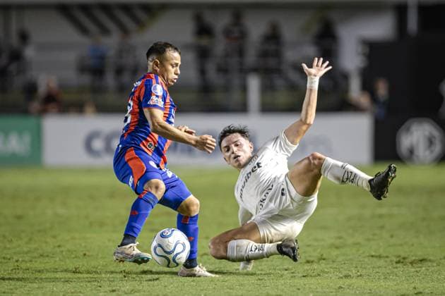 RECORD DATE NOT STATED match between Santos and San Lorenzo for the Copa CONMEBOL Sudamericana Santos (SP), 05 20 2026 - Copa Sudamericana Santos vs San Lorenzo - Action in the match between Santos and San Lorenzo for the 2026 Copa CONMEBOL Sudamericana, group stage, round 5, at the Urbano Caldeira stadium, Vila Belmiro, on the evening of Wednesday, May 20, 2026, in Santos, Brazil. Credit: William Oliveira PhD Press TheNews2(Foto: Phd Press Thenews2 imago images) SPO Copyright: xPHDxPRESSx