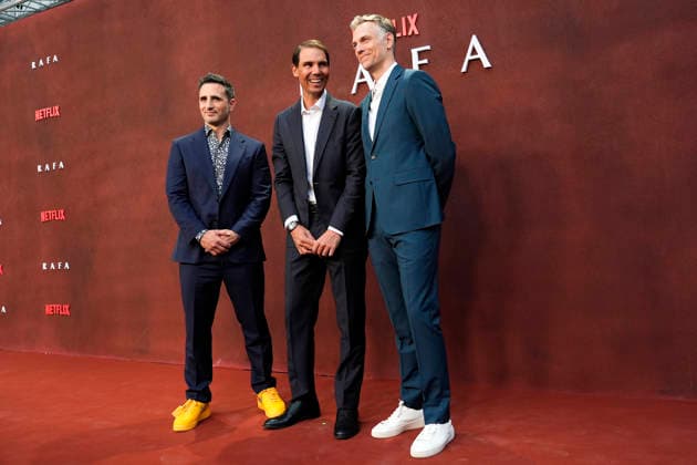 RAFA premiere in Madrid. Diego Avalos, Rafa Nadal and Zach Heinzerling attend RAFA premiere. May 20, 2026. (ALTERPHOTOS Acero) MadridSpain  Copyright: xAcerox