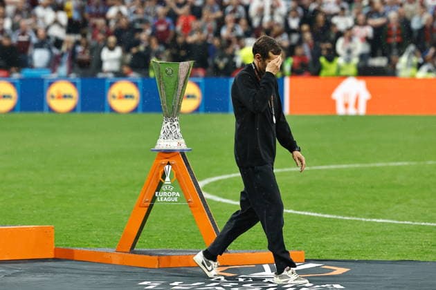 JulianSchuster (Freiburg), MAY 20 2026 - Football Soccer : JulianSchuster dejected after losing UEFA Europa League final match between SC Freiburg - Aston Villa FC at the Besiktas Stadium in Istanbul, Turkey. Noxthirdxpartyxsales  aflo_331341313