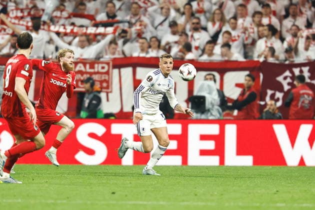 Lucas Digne (Aston Villa), MAY 20, 2026 - Football Soccer : UEFA Europa League final match between SC Freiburg - Aston Villa FC at the Besiktas Stadium in Istanbul, Turkey. Noxthirdxpartyxsales  aflo_331358983