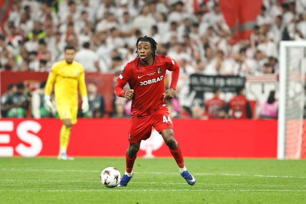 Johan Manzambi (Freiburg), MAY 20, 2026 - Football Soccer : UEFA Europa League final match between SC Freiburg - Aston Villa FC at the Besiktas Stadium in Istanbul, Turkey. Noxthirdxpartyxsales  aflo_331359063