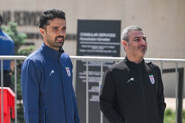Iranian national football team visits US Embassy in Ankara for World Cup visa applications ANKARA, TURKIYE - MAY 21: Players of the Iranian national football team, set to compete in the 2026 FIFA World Cup, WM, Weltmeisterschaft, Fussball co-hosted by the US, Canada, and Mexico, leave the US Embassy after completing their visa application procedures in Ankara, Turkiye on May 21, 2026. Ismail Aslandag Anadolu Ankara Turkey. Editorial use only. Please get in touch for any other usage. Copyright: x2026xAnadoluxIsmailxAslandagx