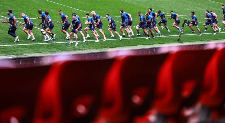 Montpellier Herault Rugby Captain s Run, San Mames Stadium, Bilbao, Spain 21 5 2026 A view of the Montpellier Herault Rugby captain™s run A view of the Montpellier Herault Rugby captain™s run 21 5 2026  Copyright: x INPHO DanxSheridanx DAN_6058