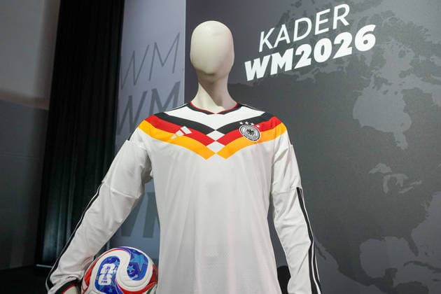 Home jersey for the 2026 World Cup of the German national team Frankfurt 21 05 2026 World Cup squad announcement of the national team, DFB Campus