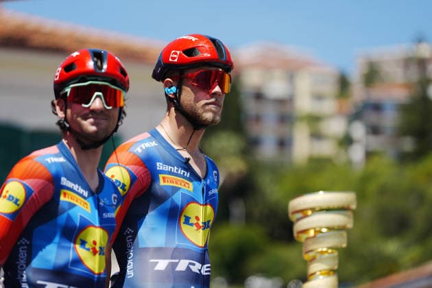 Italy™s Jonathan Milan of Lidl-Trek during Stage 12 of the Giro d™Italia, from Imperia to Novi Ligure, Italy, Thursday, May 21, 2026.  Copyright: xMassimoxPaolone LaPressex