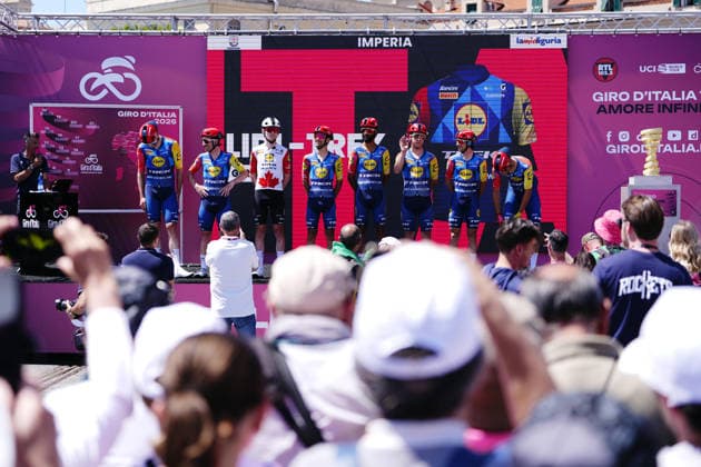 Italy™s Jonathan Milan of Lidl-Trek during Stage 12 of the Giro d™Italia, from Imperia to Novi Ligure, Italy, Thursday, May 21, 2026.  Copyright: xFabioxFerrarix xLaPressex