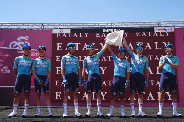 â Astana SUPERTEAM during Stage 12 of the Giro d™Italia, from Imperia to Novi Ligure, Italy, Thursday, May 21, 2026.  Copyright: xMassimoxPaolone LaPressex