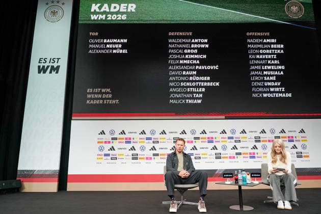 National coach Julian Nagelsmann Germany at the World Cup squad announcement at the DFB Campus Frankfurt 21 05 2026 World Cup squad announcement of the national team, DFB Campus