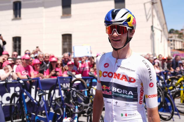 Italy™s Giulio Pellizzari of Red Bull - Bora - Hansgrohe during Stage 12 of the Giro d™Italia, from Imperia to Novi Ligure, Italy, Thursday, May 21, 2026.  Copyright: xMassimoxPaolone LaPressex