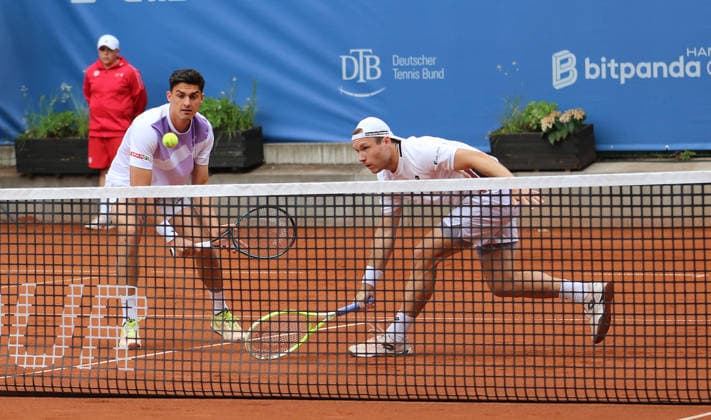 Bitpanda Hamburg Open, ATP 500, doubles Alexander Erler l and Lucas Miedler r from Austria