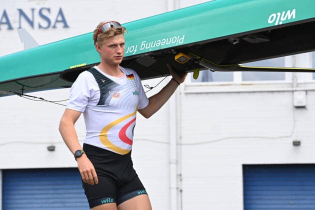 Soenke KRUSE, Sönke, rower, new stroke in the German eight, rowing, presentation Germany eight of the 2026 season, on 21 05 2026 in Dortmund Germany Â