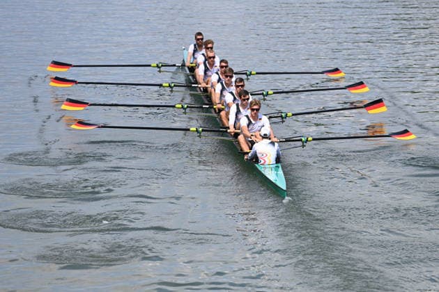 Rowing, German men's eight, press event in Dortmund
