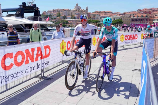 Italy™s Giulio Pellizzari of Red Bull - Bora - Hansgrohe during Stage 12 of the Giro d™Italia, from Imperia to Novi Ligure, Italy, Thursday, May 21, 2026.  Copyright: xSpada LaPressex