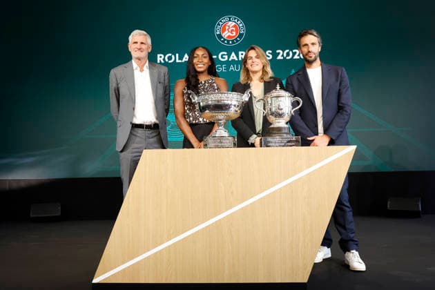 May 21, 2026, Paris, Paris, France: Gilles MORETTON, Coco GAUFF (USA) Amelie MAURESMO at the draw of the tennis Grand Slam of Roland Garros 2026, at Roland Garros Stadium - on April 16 2026 .Paris - France Tennis press conference, PK, Pressekonferenz Of The Tennis Grand Slam Of Roland Garros 2026  - ZUMAb253 20260521_zsp_b253_054 Copyright: xLoicxBaratouxx