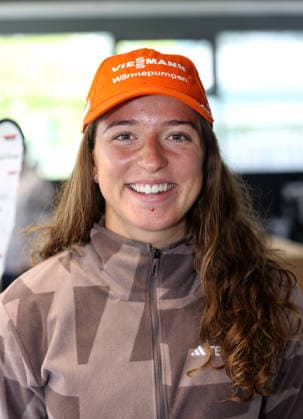 DSV summer clothing 2026 Here in the picture Nathalie Armbruster, head, portrait, upper body, Nordic combined, ski jumping, cross-country skiing, winter sports