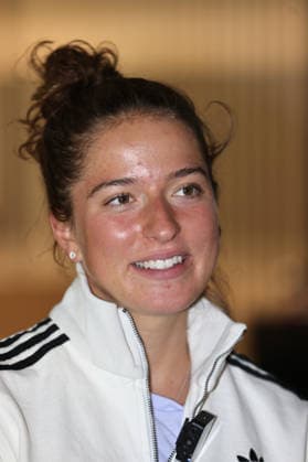 DSV summer clothing 2026 Here in the picture Nathalie Armbruster, head, portrait, upper body, Nordic combined, ski jumping, cross-country skiing, winter sports