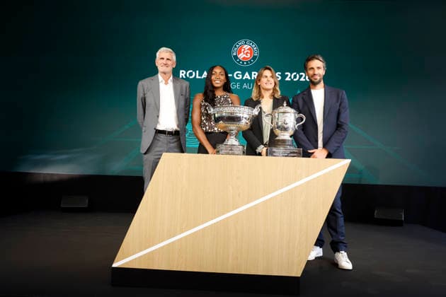 May 21, 2026, Paris, Paris, France: Gilles MORETTON, Coco GAUFF (USA) Amelie MAURESMO and Tony ESTANGUET at the draw of the tennis Grand Slam of Roland Garros 2026, at Roland Garros Stadium - on April 16 2026 .Paris - France Paris France - ZUMAb253 20260521_zsp_b253_055 Copyright: xLoicxBaratouxx