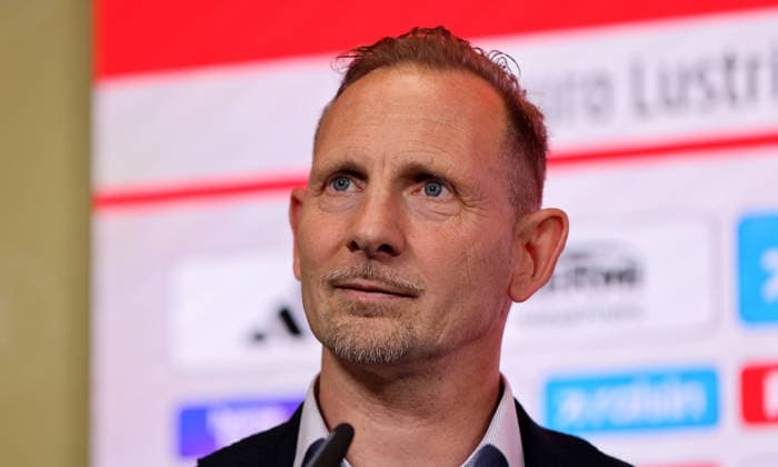 Coach Mauro Lustrinelli PK Press conference to introduce the new head coach Sport Football Soccer Bundesliga Men DFL Season 2025 2026 21 05 2026 1 FC Union Berlin FCU DFL regulations prohibit any use of photographs as image sequences and or quasi video