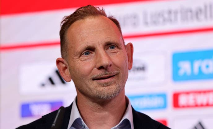 Coach Mauro Lustrinelli PK Press conference to introduce the new head coach Sport Football Soccer Bundesliga Men DFL Season 2025 2026 21 05 2026 1 FC Union Berlin FCU DFL regulations prohibit any use of photographs as image sequences and or quasi video